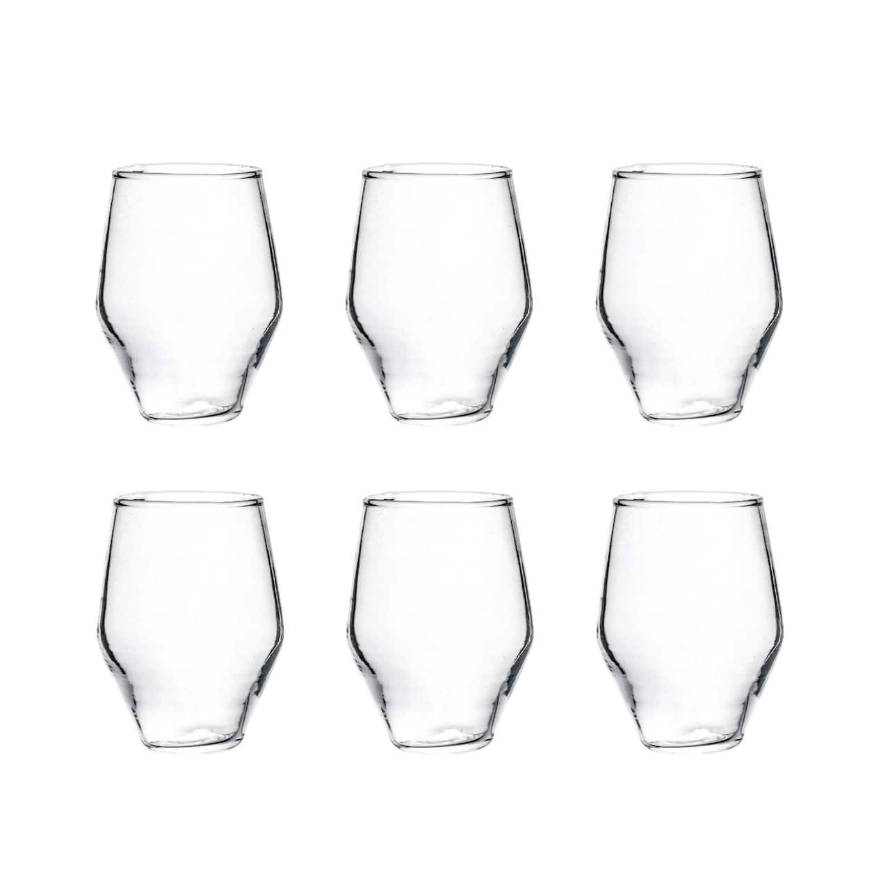 Hello Honey® 3.25" Clear Round Drinking Glasses, 6ct.